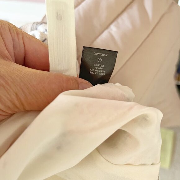 Ann Taylor Floral Hibiscus Lined Textured Spring Summer Pencil Straight Skirt - Picture 9 of 9